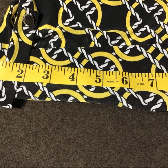 COCOMO BLOUSE SHIRT Sz 3X Black,yellow And White 3/4 Sleeve Women’s - Picture 13 of 16